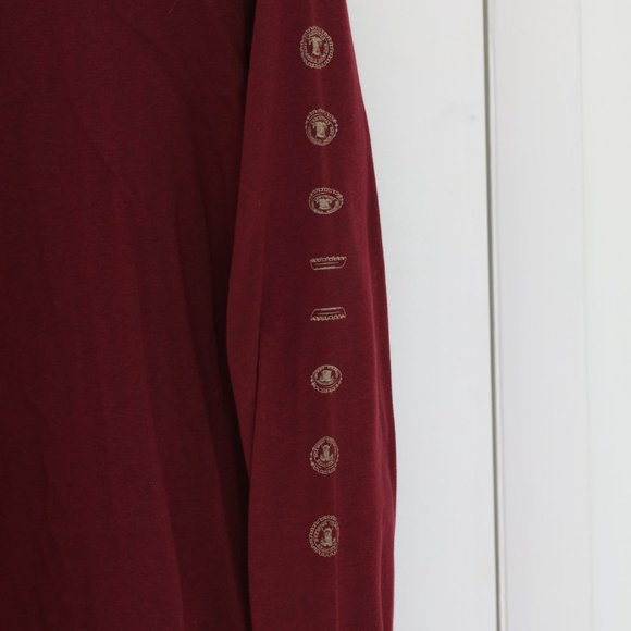 Men's Long Sleeve Lagunitas Burgundy Shirt - Picture 5 of 5